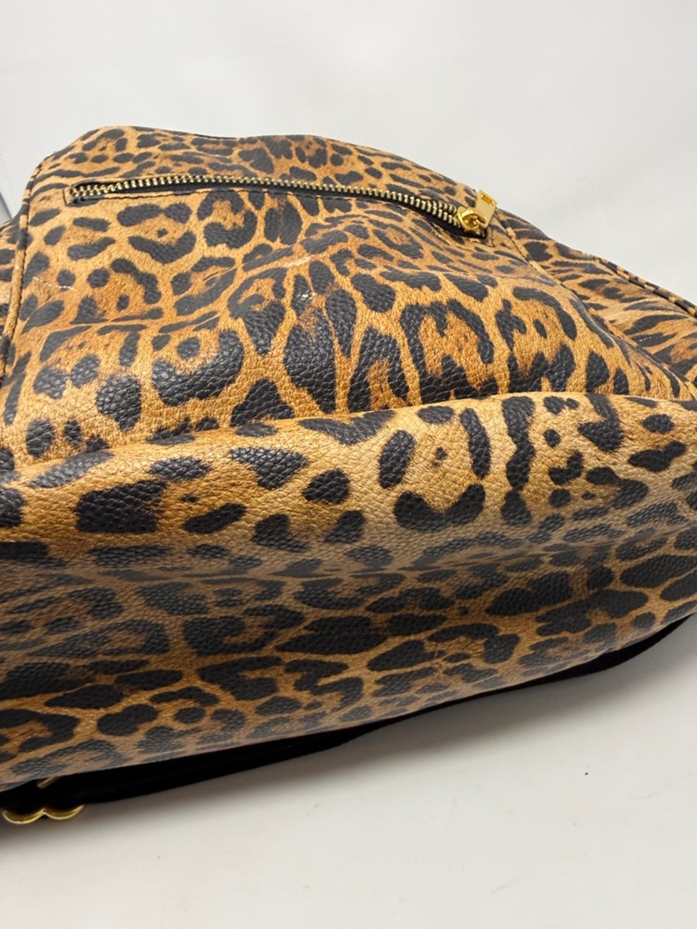 Fawn Design Leopard Print diaper Bag /Backpack Bag - Brown/Black - Picture 9 of 10